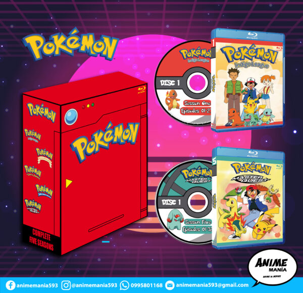 Pokemon 1-5 Anime HD Latino